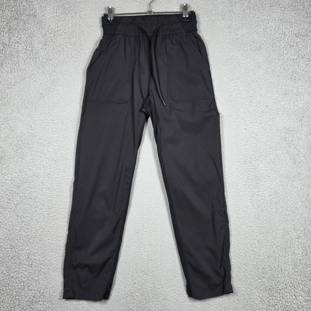 Lululemon Pants Womens Size 2 Black Beyond the Studio Crop Dance Mid Rise Light